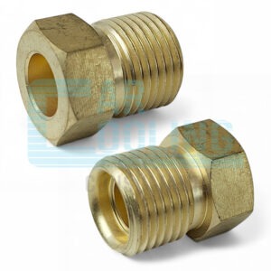 BRASS REDUCER 3/8 X 3/8 NUT NO 6
